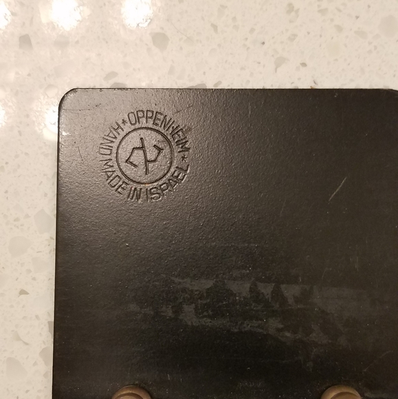 Bookends, metal, Oppenheim, handmade in Israel - Picture 3 of 5